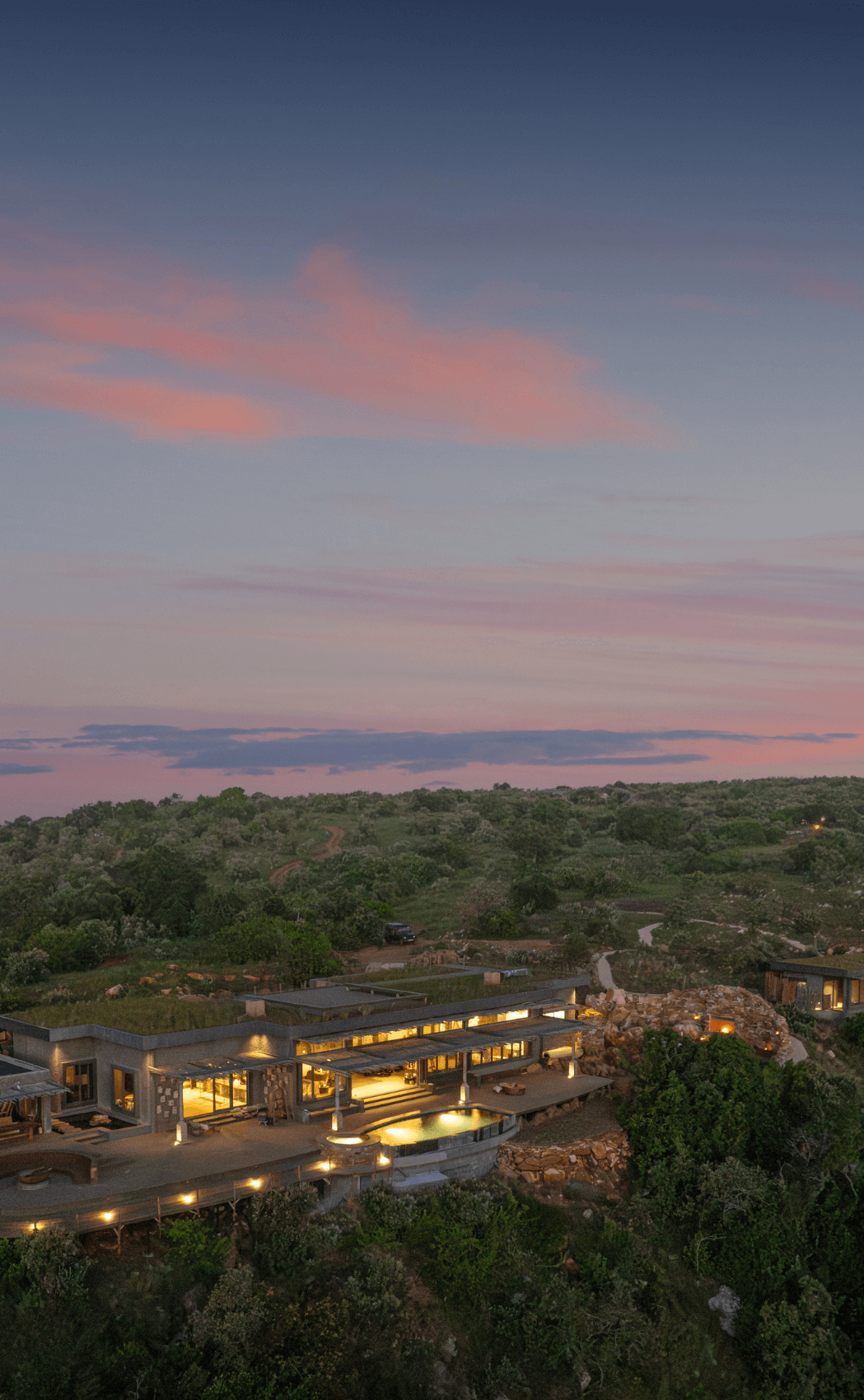 Aerial view of Silverless The Wild Hill, Africa