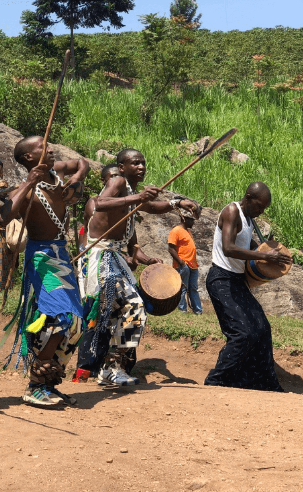 Cultural dancing in Rwanda