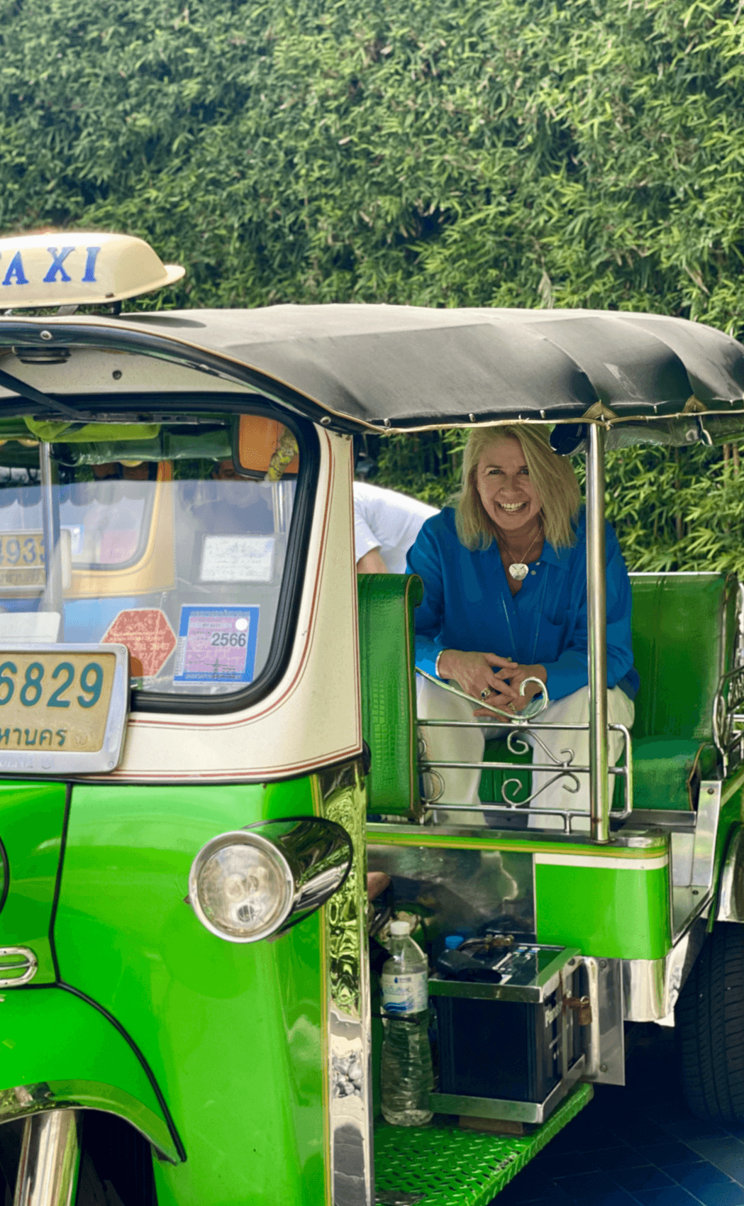 Albee on a tuk tuk